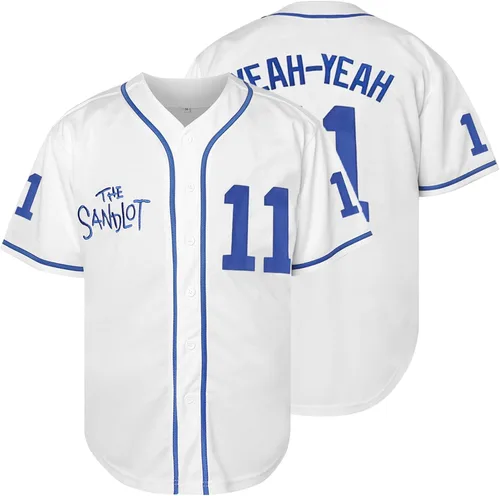 The Sandlot Benny The Jet Rodriguez Michael Squints Palledorous Alan Yeah-Yeah McClennan Bel Air Jersey de Béisbol con Impresión 3D