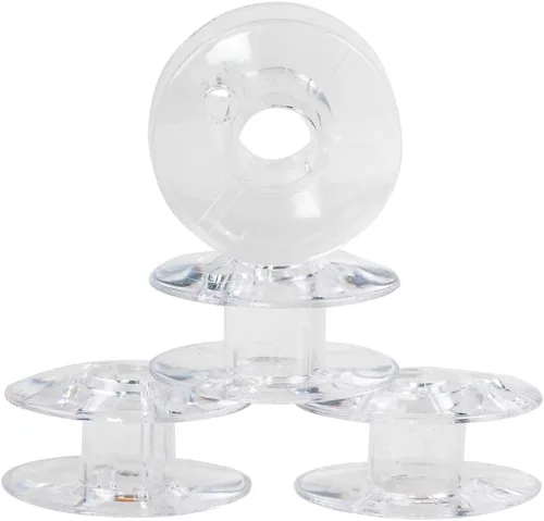 Vista 3 de SINGER Bobbins - Bobinas de plástico transparente clase 66, bobinas de repuesto para máquina de coser, bobinas de máquina de coser, accesorios