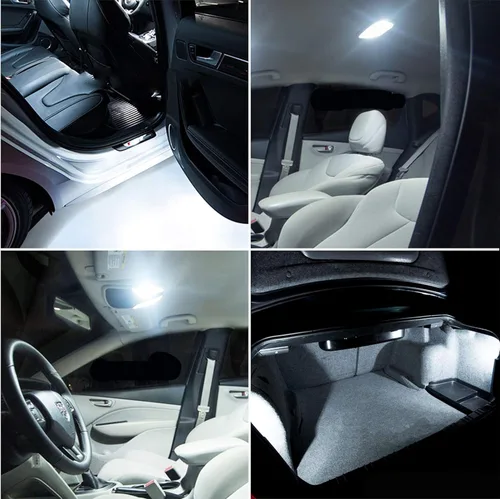 Vista 4 de 2 bombillas LED súper blancas de 1.220 in 4SMD 5050 para matrícula, cúpula, mapa, maletero, luz LED (2)