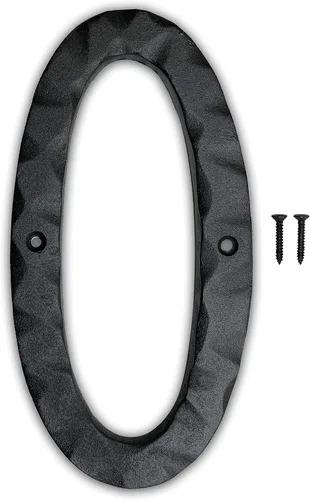 Vista 33 de NACH JS-RN4-0 números rústicos de casa de hierro fundido, 4 pulgadas, negro