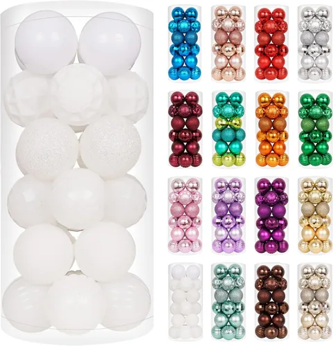 Vista 15 de XmasExp - Bolas de Navidad para colgar (34 unidades, irrompibles)