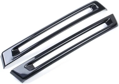 Vista 2 de Fibra de carbono aspecto parachoques trasero niebla cubierta accesorios para 2014 2015 2016 2017 2018 2019 Chevrolet Corvette C7