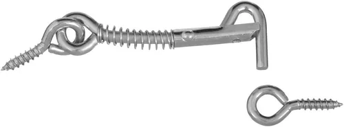 Vista 5 de National Hardware N170-738 V2002 Ganchos y Ojos de Seguridad en Zinc plateado
