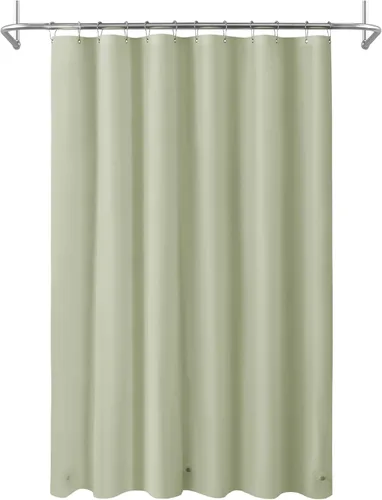 Vista 45 de Mrs Awesome Cortina de regadera para cabina de ducha 36x72, forro de cortina de regadera de plástico PEVA para baño, ligera e impermeable, 36 x 72