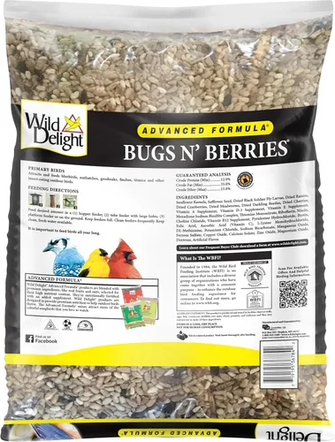 Vista 3 de Wild Delight 099127 Bugs N' Berries - Alimento para pájaros silvestres, 4.5 libras