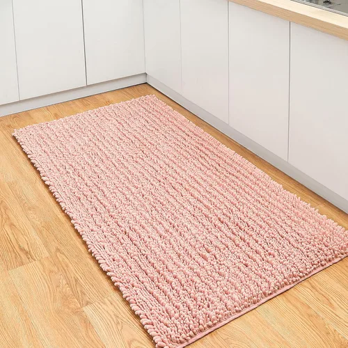 Vista 227 de FLOLEOPA Alfombras de baño de microfibra suave y esponjosa, tapetes de baño absorbentes, antideslizantes, lavables a máquina y de secado rápido
