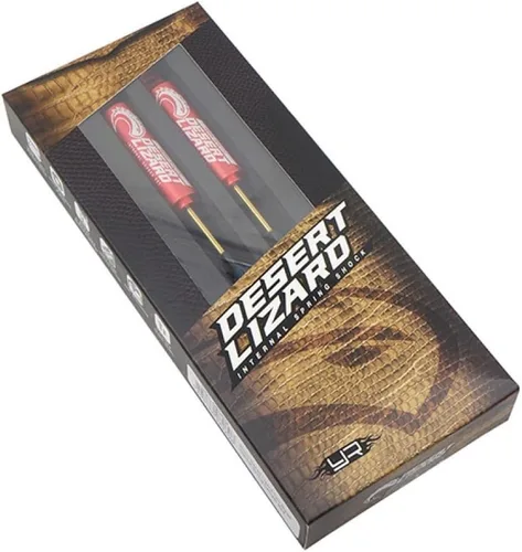 Vista 2 de Yeah Racing Par de choque interno de dos etapas del lagarto del desierto de 328.1 ft m rojo para la correa eslabonada