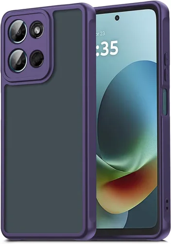 Vista 78 de Funda Qiinogow compatible con Samsung Galaxy A23 4G/5G, cubierta delgada para teléfono con absorción de golpes, funda protectora de fibra de carbono