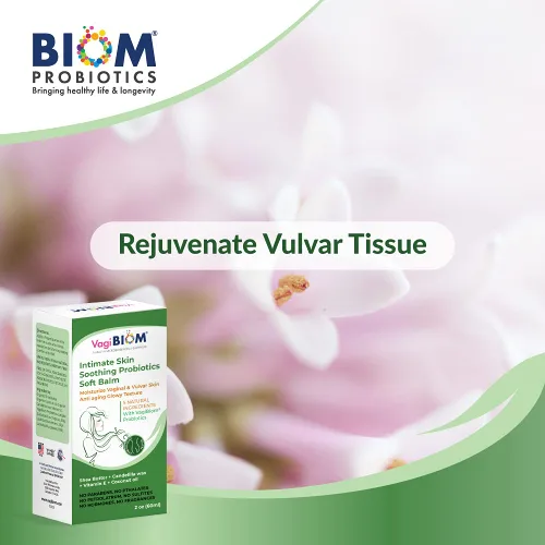 Vista 5 de Probióticos calmantes para la piel íntima Manteca de karité suave con VagiBiom Lactobacillus crispatus para el cuidado de la piel. 100% NATURAL - NO