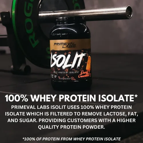 Vista 5 de Primeval Labs ISOLIT - Proteína de suero en polvo, 100% aislado de suero de leche, 0.88 oz de proteína, BCAA, absorción rápida, fácil digestión