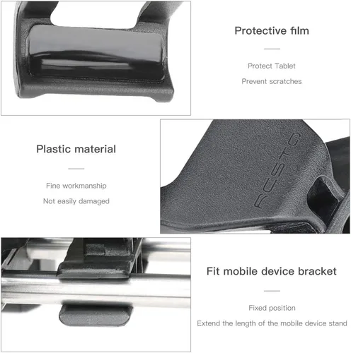 Vista 3 de RCGEEK Kit extensor de soporte de clip para teléfono celular compatible con DJI Air 3 / Mini 3 Pro/Mini 2 / Air 2 2S / Mavic 3 Drone Controladores
