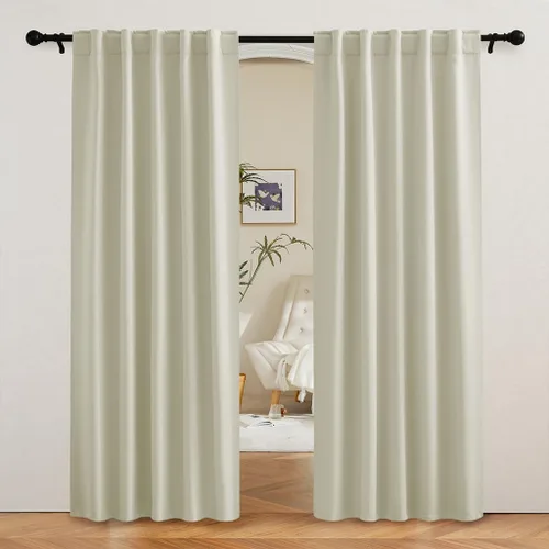 Vista 78 de RYB HOME Cortinas 100% opacas para autocaravana, aislamiento térmico, oscurecimiento total de la habitación, cortinas reductoras de ruido