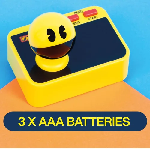 Vista 7 de Fizz Creations PAC-Man Plug & Play – Consola de juegos retro con controlador inalámbrico y juego clásico de PAC-Man, juego de arcade para TV