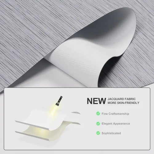 Vista 5 de Persianas enrollables opacas sin cordones con cenefa de casete jacquard, persianas de ventana con aislamiento térmico, protección UV, persianas