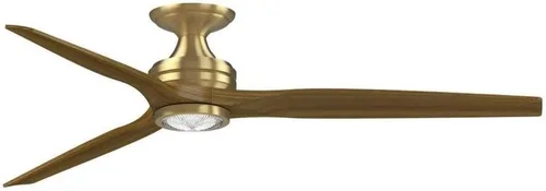 Vista 11 de Fanimation Spitfire DC Custom 64 inch Flush Indoor/Outdoor Ceiling Fan with LED CCT Select Light Kit - Antique Graphite with Black blades