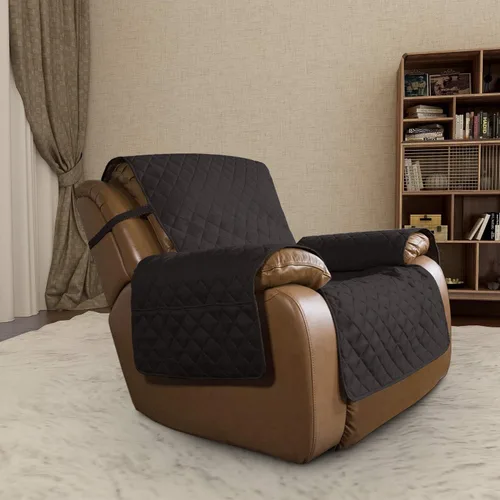 Vista 687 de Easy-Going - Funda reversible para sofá reclinable, resistente al agua, protector de muebles con correas elásticas, para mascotas y niños