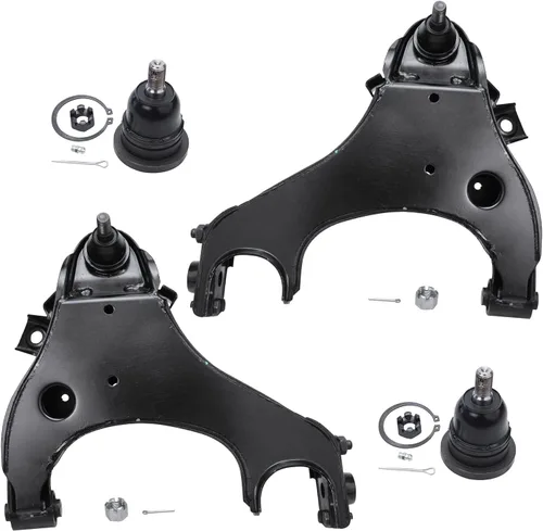 Vista 188 de Detroit Axle - Ejes de eje delantero izquierdo derecho CV + brazos de control delanteros inferiores de repuesto para Ford Focus 2000-2004 - Juego