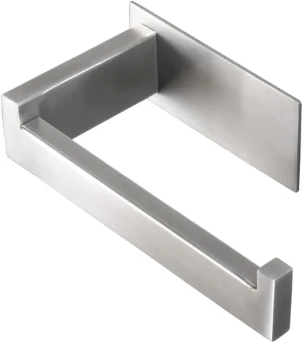 Vista 8 de Portarrollos de papel higiénico, soporte de pañuelos autoadhesivo de acero inoxidable resistente al óxido, sin perforación, fácil de instalar