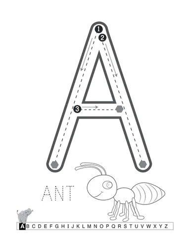 Vista 3 de Tracing For Toddlers First Learn to Write workbook. Practice line tracing, pen control to trace and write ABC Letters, Numbers and Shapes