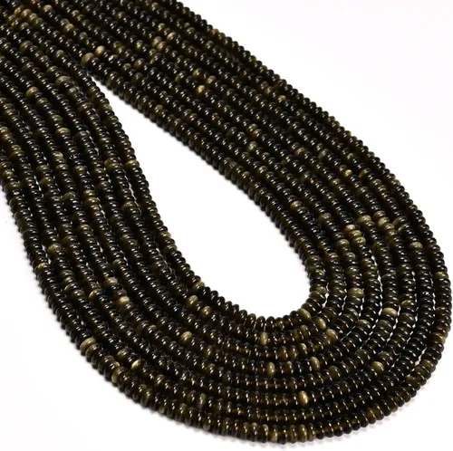 Vista 21 de CAI YI MING, cuentas 2x4mm naturales en forma de rondelle – Espaciadores de gemas sueltas para hacer joyas DIY (Yaxaita)