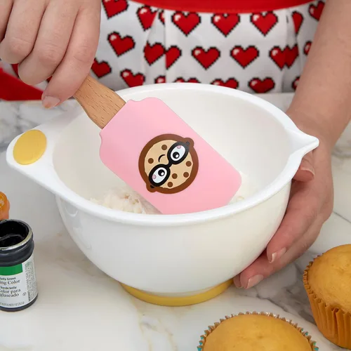 Vista 3 de Wilton ROSANNA PANSINO Wilton Nerdy Nummies - Espátulas de silicona, juego de 2 espátulas de silicona