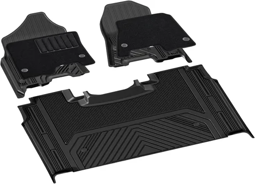 Vista 17 de 3W Alfombrillas y alfombra delantera para Dodge Ram 1500/2500/3500 Crew Cab 2013-2018, Dodge Ram 1500 Classic Crew Cab 2019-2024 para todo