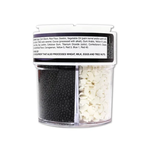 Vista 4 de Mystic Sprinkles Surtido de 4 celdas de Halloween (Petite, Fright Night Ghastly Ghosts Sprinkle Surtido)