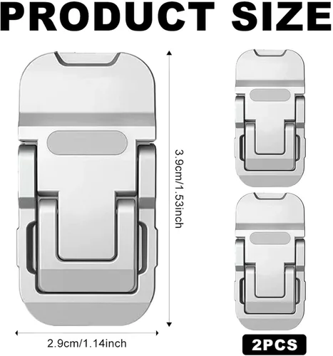 Vista 2 de 2 soportes pequeños para laptop, mini soporte para computadora portátil para escritorio, elevador de teclado de computadora pequeño portátil con 2