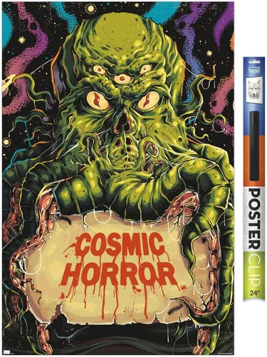 Vista 11 de Cthulhu Monster - Póster clásico de pared de terror, 34 pulgadas de largo x 22.4 pulgadas de ancho, versión sin marco