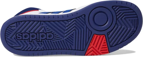 Vista 3 de adidas Tenis de baloncesto unisex para niños Hoops 3.0 Mid, Dark Blue-blue Rush-turbo