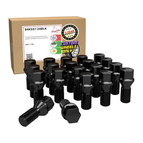 Vista 14 de Accesorios de Rueda Partes 20 piezas Juego de Tuercas M14 x 1.25 rosca Asiento Bellota Tuerca de Rueda Acabado Negro 40mm Longitud de la caña 6