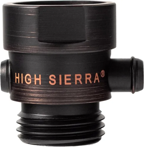 Vista 11 de High Sierra® - Válvula de pausa y control de presión del cabezal de ducha - Metal sólido - Válvula de botón que controla fácilmente el flujo de agua