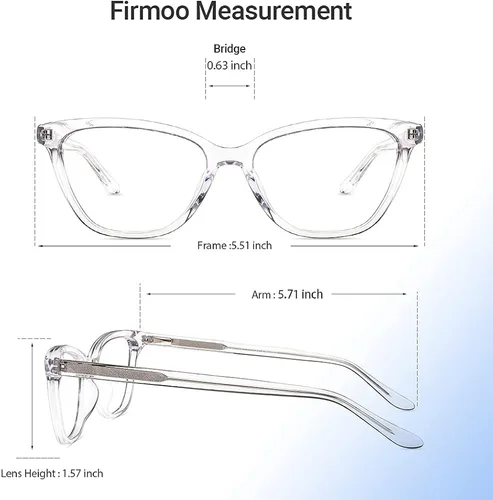 Vista 3 de Firmoo Gafas de bloqueo de luz azul vintage ojo de gato anteojos de lectura para computadora con aumento