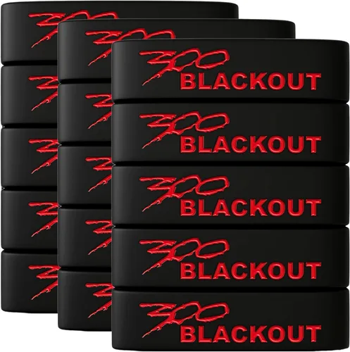 Vista 10 de Sparta 300 Blackout Magazine Bands (5-Pack) - Silicone Mag Bands for Magazine Marking - High Visibility 300 BLK Identification Marker - Firearm