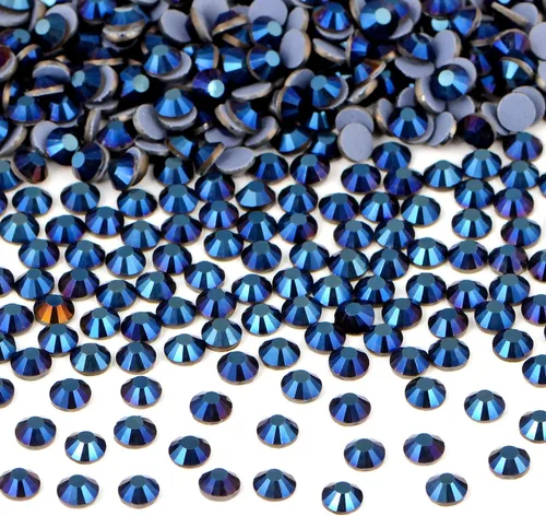 Vista 48 de Bymitel Hotfix - Gemas redondas de diamantes de imitación de cristal para manualidades, mezcla de 6 tamaños con kit de lápiz de cera, negro