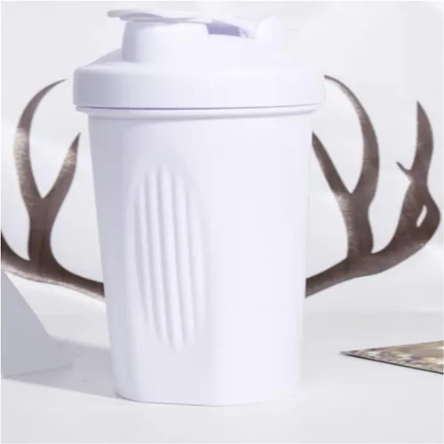 Vista 3 de ChezMax Botella agitadora para proteína en polvo (sin bisfenol A), 16 oz 400ML Protein Shaker Cup para antes del entrenamiento y batidos, botella