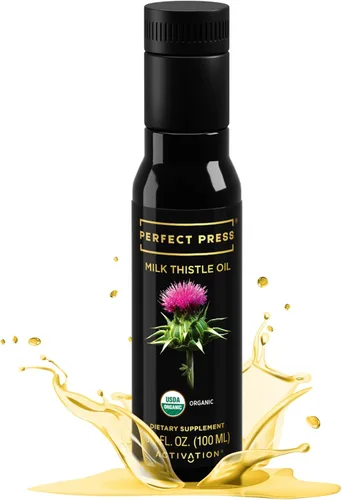 ACTIVATION Productos - Perfect Press Aceite de cardo mariano, extracto de cardo mariano para desintoxicación natural y circulación sanguínea,