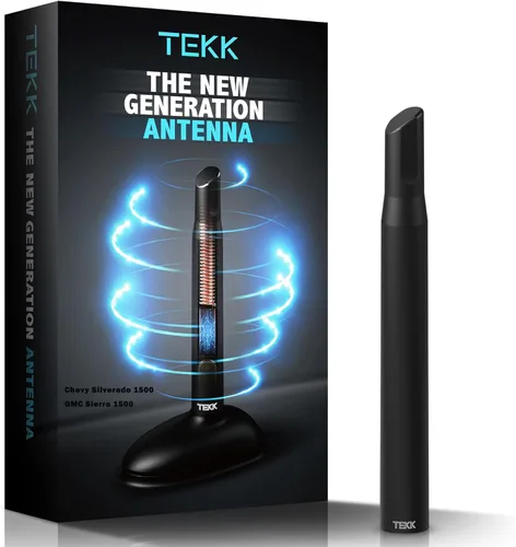 Vista 16 de TEKK - Antena corta para auto, diseñada para una recepción optimizada de FM/AM, de 4.8 pulgadas