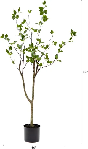 Vista 2 de Árbol artificial de cítricos minimalista de 1,22 m de Nearly Natural