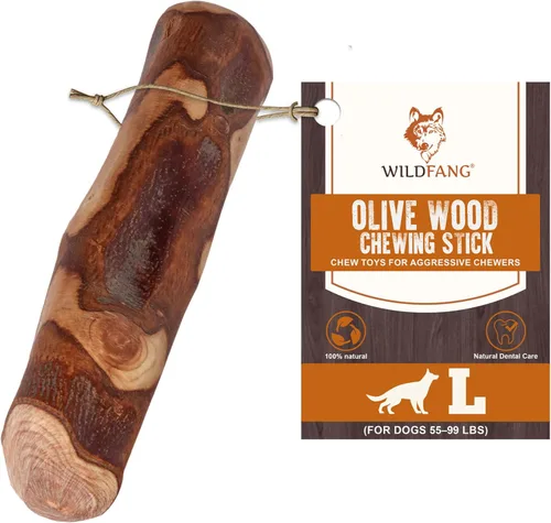 Vista 10 de Wildfang® Palitos masticables de madera de olivo para perros, pequeños - Juguetes masticables resistentes para masticadores agresivos, juguetes