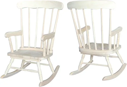 Vista 4 de International Concepts - Mecedora de madera para niños