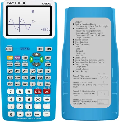 Vista 13 de Calculadora científica con funciones gráficas para estudiantes universitarios y de secundaria, ingeniería, matemáticas avanzadas, cálculo, álgebra