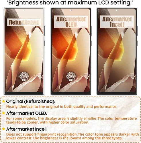 Vista 3 de InCell - Pantalla de repuesto para Samsung Galaxy Note 10 Plus de 6.6 pulgadas SM-N975U/F/W (marco negro aura para Galaxy Note 10 Plus incell)