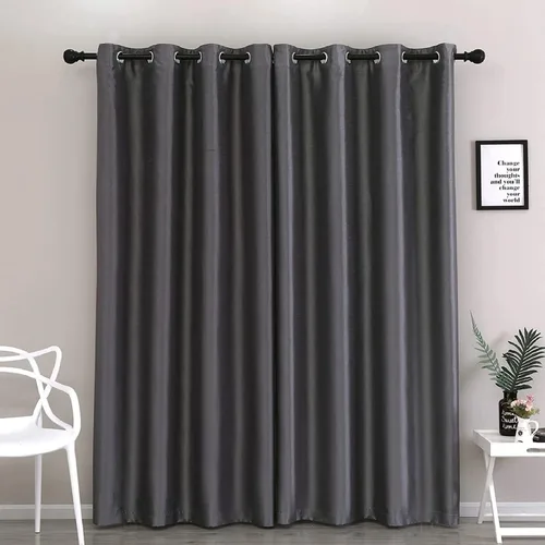 Vista 38 de GYROHOME Cortinas opacas de seda sintética con forro negro, cortinas sólidas para tratamiento de ventanas para dormitorio, sala de estar