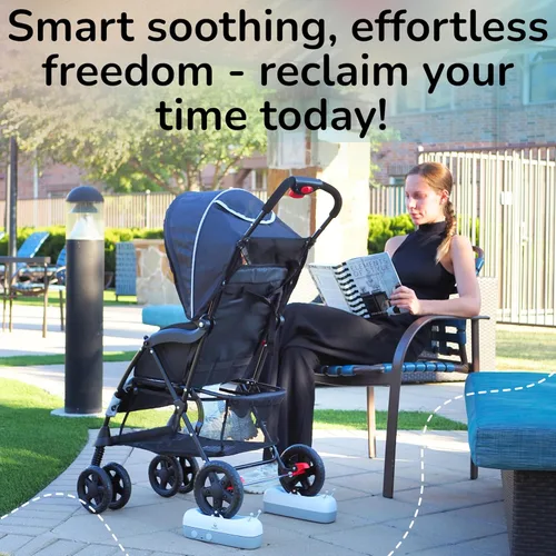 Vista 11 de Accesorio automático suave y ligero para cochecito – Chupete inteligente para bebé para un sueño tranquilo con control remoto, temporizador, dos