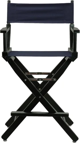 Vista 189 de Casual Home - Silla de director de 30 in, marco blanco, con lona color blanco, altura de barra