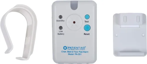 Vista 2 de Patient Aid Alarma Avanzada de Cama y Suelo para Monitoreo de Ancianos - Almohadilla Inferior de 10" x 30" con Sensor de Movimiento para Alarma