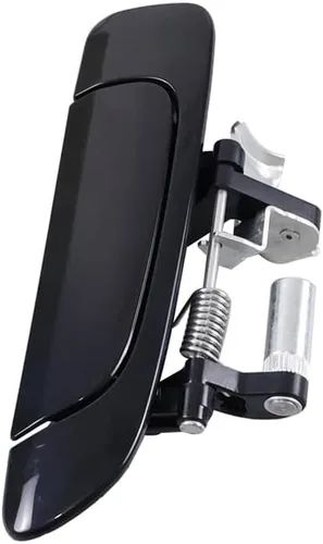 Vista 8 de Manija Exterior de Puerta Delantera y Trasera Negra Sin Pintar Compatible con Honda Civic 2001 2002 2003 2004 2005 (Delantera Izquierda)
