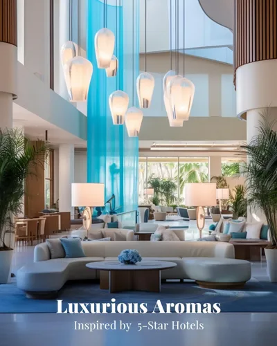 Vista 2 de Difusor sin agua con aceites esenciales de hotel, aromas de lujo para el hogar, inspirado en hoteles de 5 estrellas, mezclas de aceites aromáticos