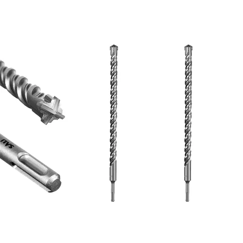 Vista 53 de SALI 10 brocas de martillo giratorio SDS Plus de 1/2 x 6 pulgadas, kit de broca para hormigón, material de carburo de doble rosca de tipo cruzado